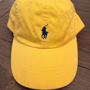 Polo by Ralph Lauren Yellow Hat with Navy Logo